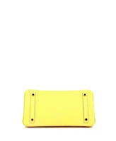 Pre-Owned Hermes Birkin 30 Handbag Yellow Epsom with Gold Hardware