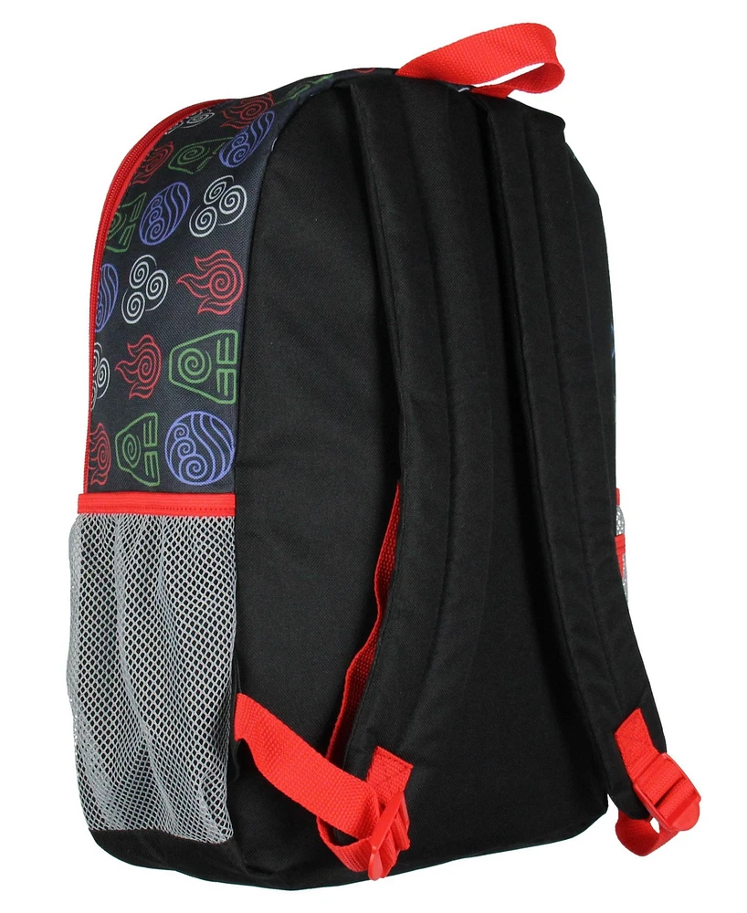 Avatar The Last Airbender 17" Backpack Aang Zuko Katara Toph Appa Character School Book Bag