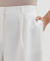 Ella Rafaella Plus Size Wide Culotte Pants