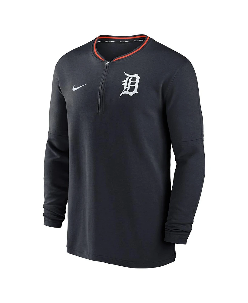 Nike Men's Navy Detroit Tigers Authentic Collection Performance Half-Zip Top