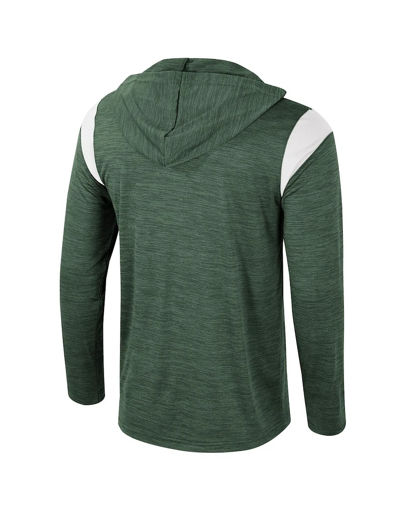 Colosseum Men's Green Michigan State Spartans Dozer Half-Zip Windshirt