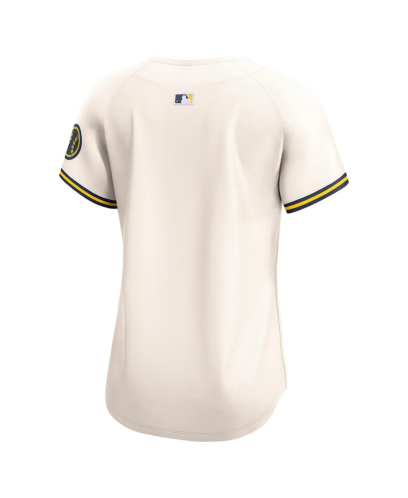 Nike Women's Cream Milwaukee Brewers Home Limited Jersey