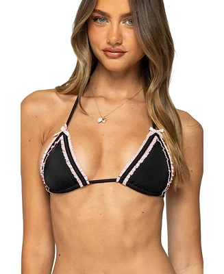 Edikted Women's Mandy Triangle Bikini Top