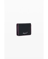 Desigual Women's Small wallet with braided leather effect