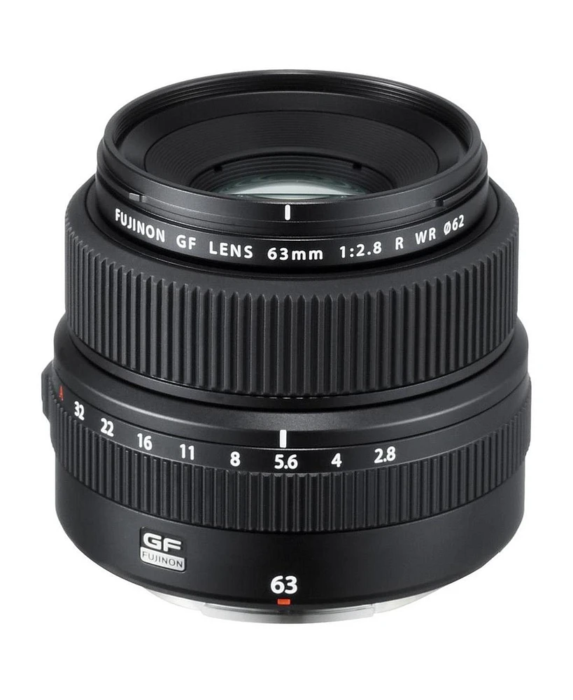 Fujifilm Gf 63mm f/2.8 R Wr Lens, Bundle with ProOptic 62mm Filter Kit, Cleaning Kit, Lens Cap Tether, Flex Lens Shade, Lens Wrap, LensPen Cleaner, Ma