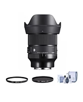 Sigma 24mm f/1.4 Dg Dn Art Lens for Sony E Bundle with Hoya 72mm Multi-Coated Uv and Cpl Filters, Cleaning Kit