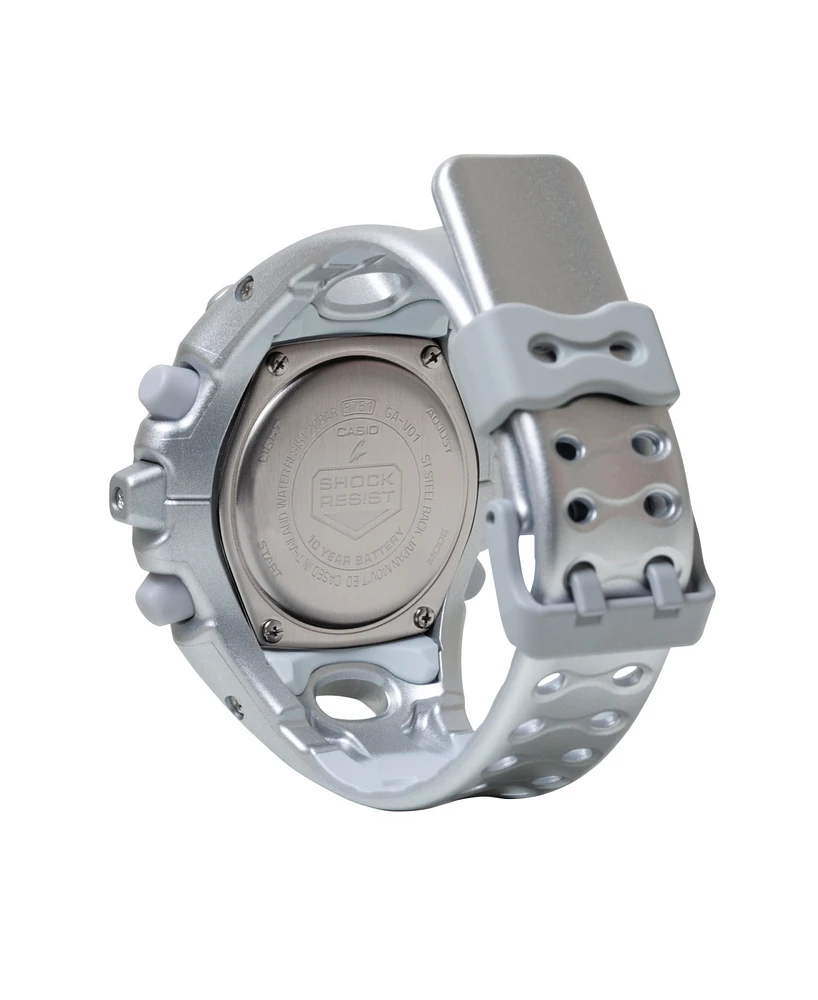 G-Shock Men's Silver Tone Resin Watch, 58.2mm