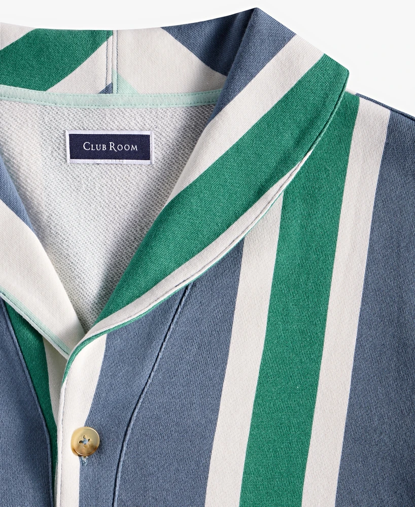 Club Room Men's Cotton Long-Sleeve Beach Stripe Cardigan, Exclusively at Macy's
