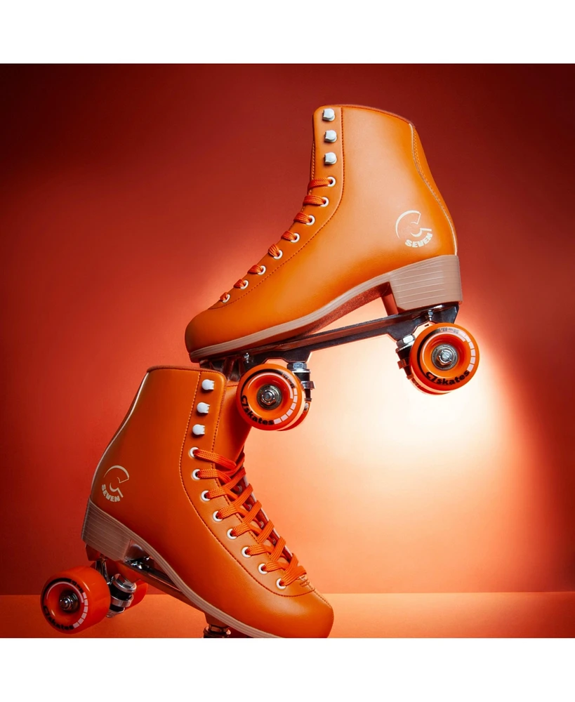 C7skates Forget Me Not Quad Roller Skates (Carrot Orange