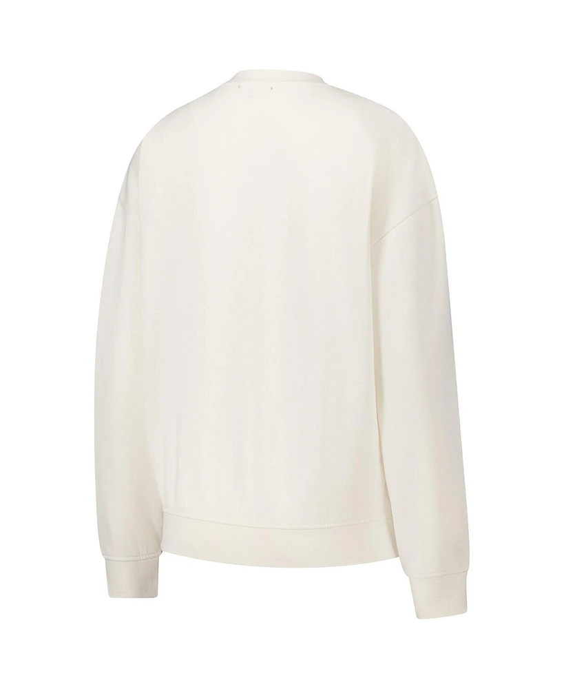 Mitchell & Ness Women's Cream Pittsburgh Penguins Logo 3.0 Pullover Sweatshirt