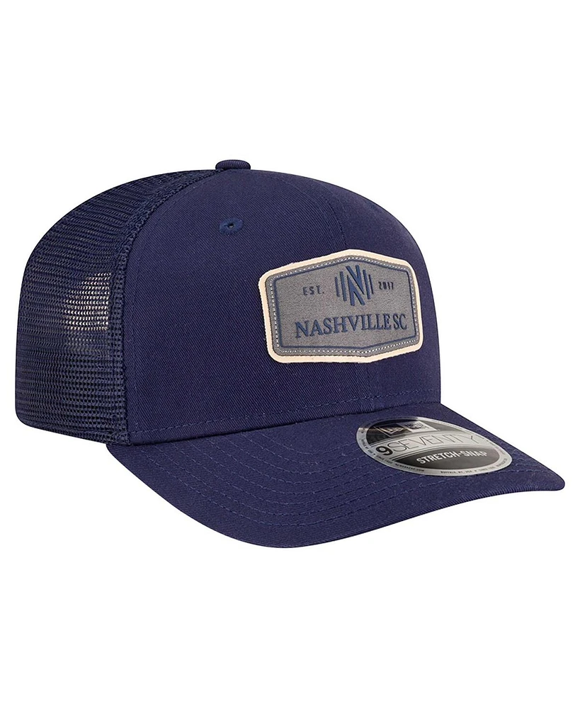 New Era Men's Navy Nashville Sc Labeled 9SEVENTY Trucker Stretch-Snap Adjustable Hat