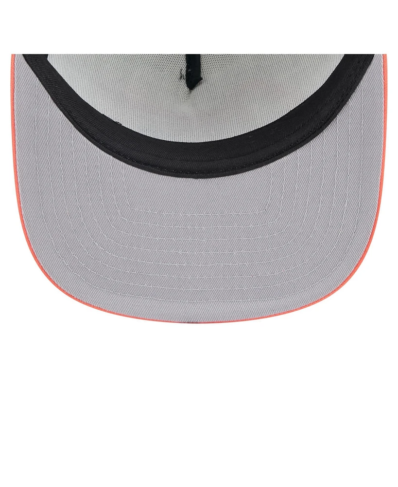 New Era Men's White/Orange Baltimore Orioles Retro Script Trucker 9FIFTY Snapback Hat