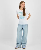 Rebellious One Juniors' Cafe Graphic Short-Sleeve T-Shirt