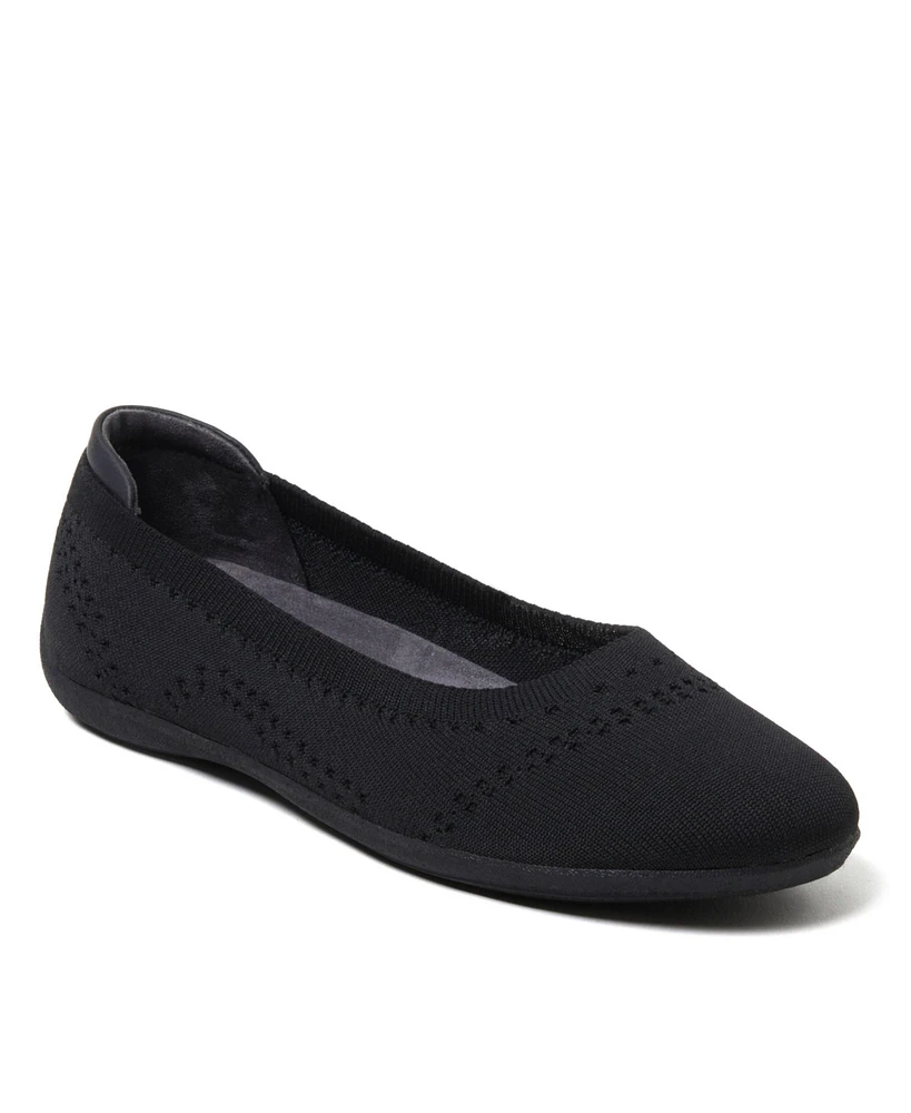 Dearfoams Women's Misty Ballet Flat Lightweight Slip Ons