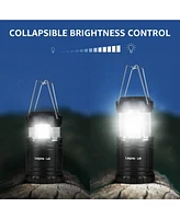 Lepro Led Camping Lanterns Battery Powered, Collapsible, IPX4 Water Resistant, Outdoor Portable Lights for Emergency, Hurricane