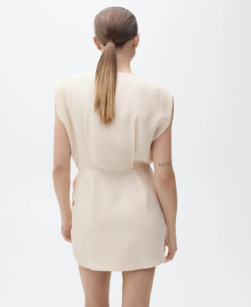 Mango Women's Lyocell Wrap Dress