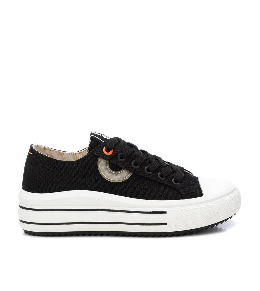 Women's Platform Canvas Sneakers Refresh By Xti