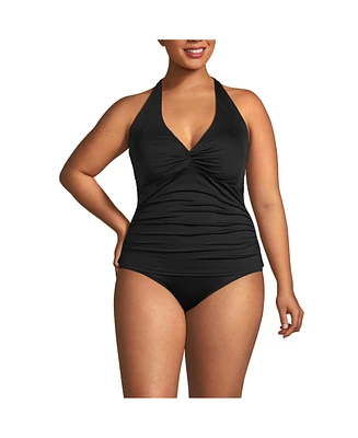 Lands' End Women's Twist Halter Tankini Top