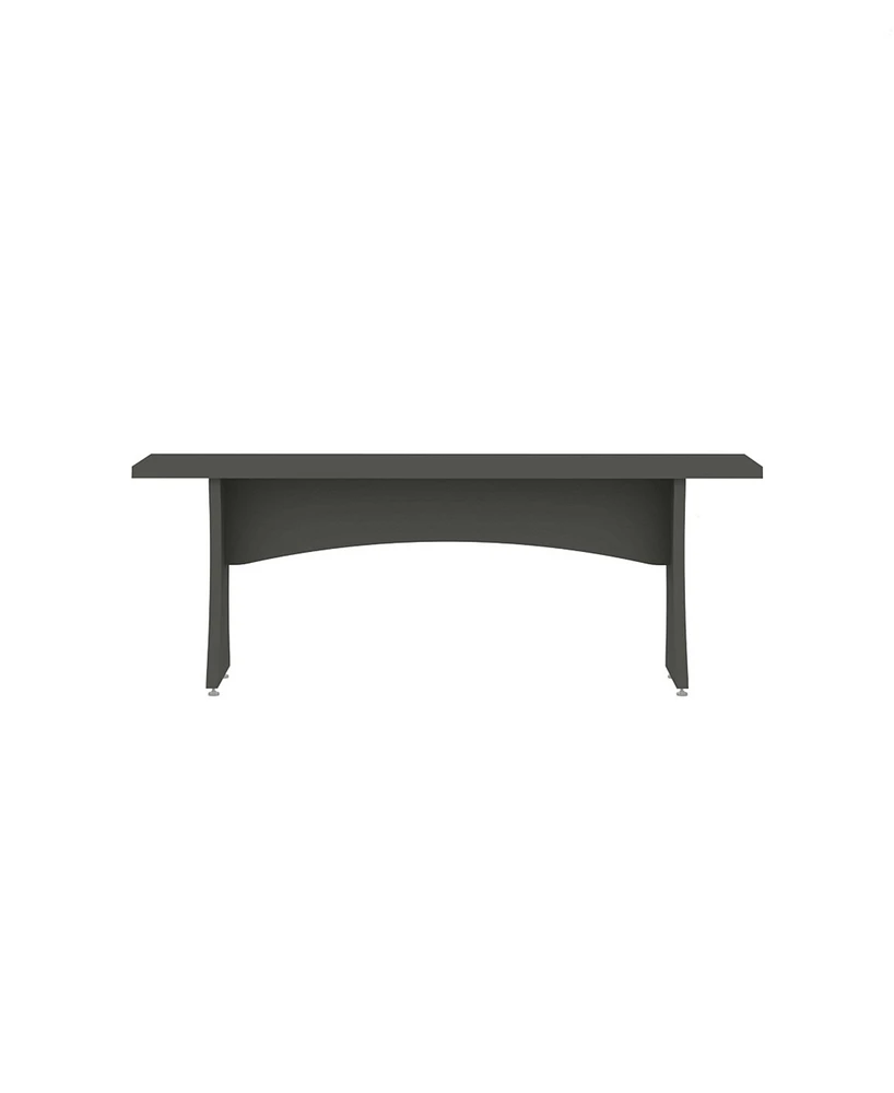 Manhattan Comfort 18.3" 2-Pc. Wood Coney Mid-Century Modern Dining Bench Set