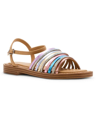 Steve Madden Big Girls J-Playful Strappy Sandals