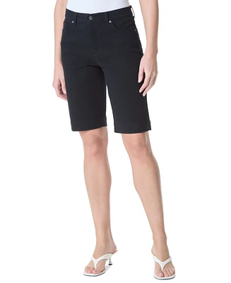 Gloria Vanderbilt Petite Amanda Side-Slit Bermuda Shorts