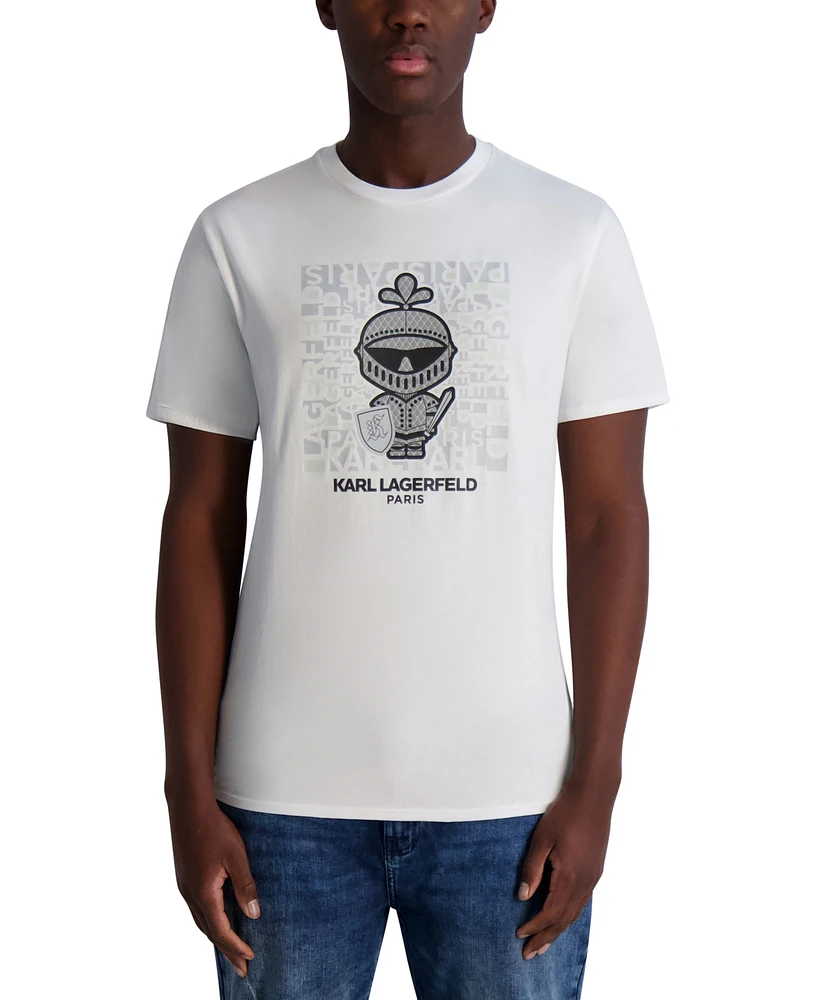 Karl Lagerfeld Paris Men's Armor Graphic T-Shirt