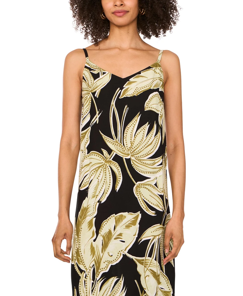 Vince Camuto Women's Floral-Print Maxi Slip Dress