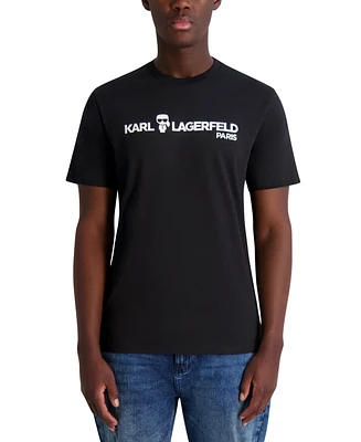 Karl Lagerfeld Paris Men's Core Graphic Logo T-Shirt