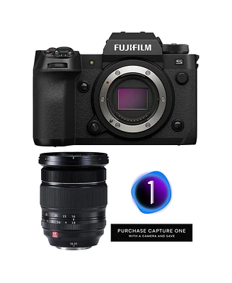 Fujifilm X-H2S Mirrorless Camera with Xf 16-55mm f/2.8 R Lm Wr Lens, Black, Bundle with Capture One Pro