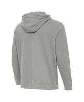 Antigua Men's Heather Gray Indiana Hoosiers Cloud Pullover Hoodie