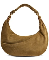 Donna Karan New York Gabardine Suede Shoulder Bag