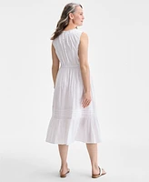 Style & Co Petite Cotton A-Line Dress, Exclusively at Macy's