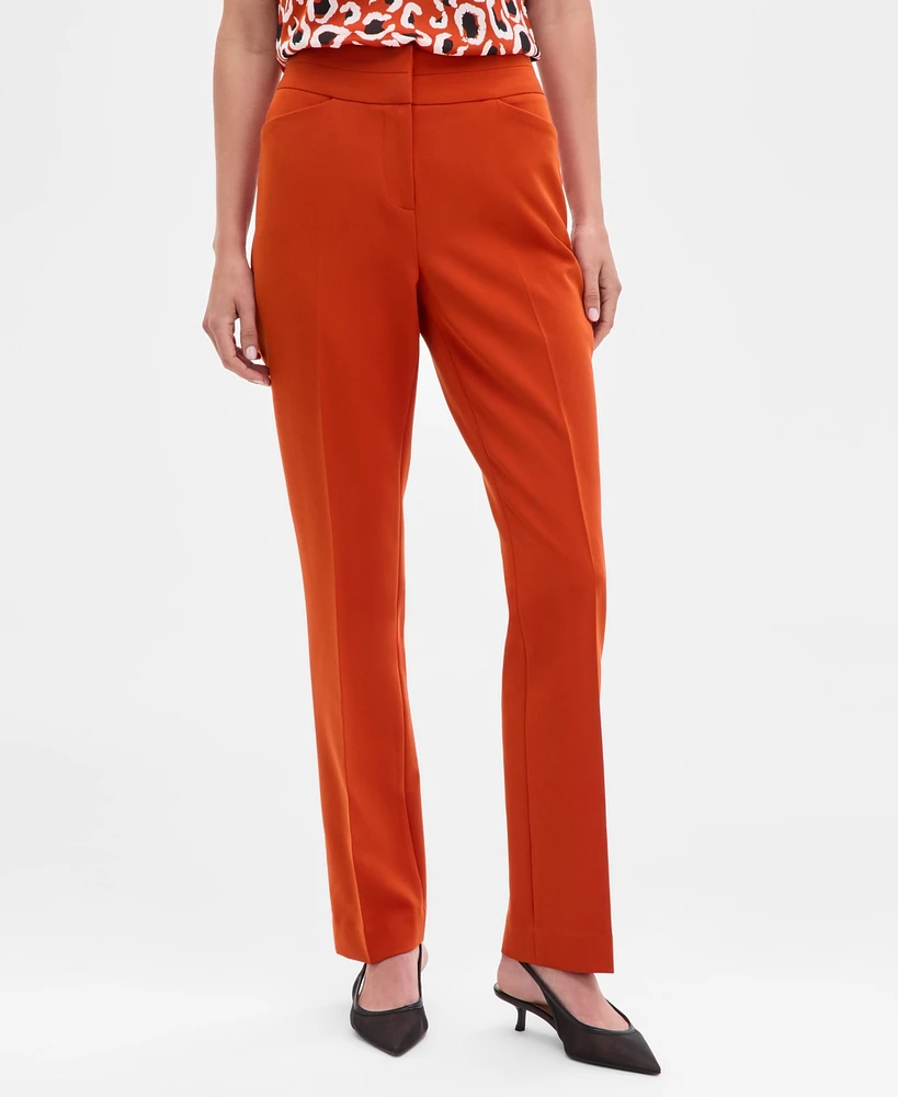 Tahari Asl Women's Mid-Rise Bell-Bottom Pants