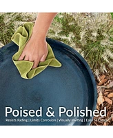 Gleeful Garden Metal Outdoor Bird Bath