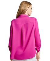 Jones New York Women's Jasper Roll-Tab Blouse
