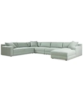 Mayela 5-Pc. Fabric Chaise Sectional, Exclusively at Macy's