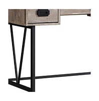 Three-Drawer Computer Desk with Storage for Office or Study – Space-Saving Design
