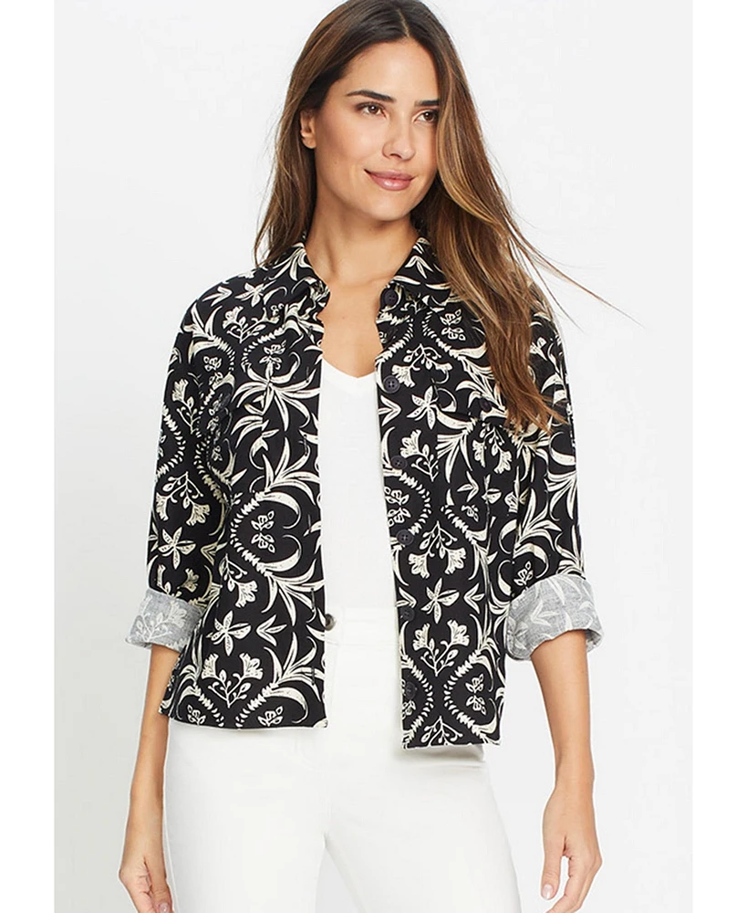 Olsen Women's Ornamental Print Jacket