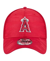 New Era Big Boys and Girls Red Los Angeles Angels Camo 39THIRTY Flex-Fit Hat