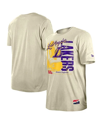 New Era Men's Los Angeles Lakers Distressed Throwback Vintage Color Pack T-Shirt
