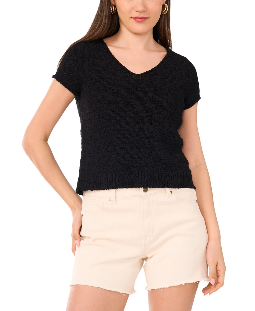 Vince Camuto Women's Short-Sleeve Knit Top