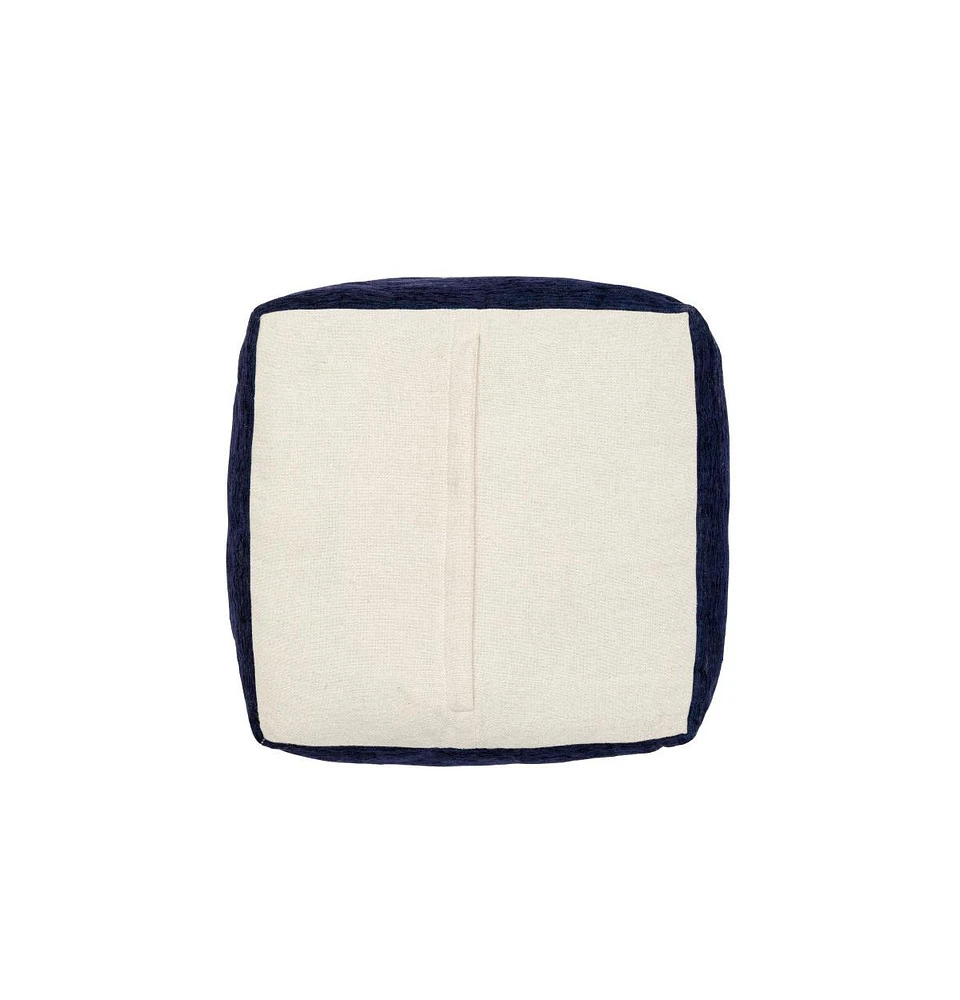 Polyester Blend Ottoman for Living Room Footrest and Home Seating
