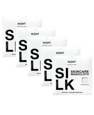 Raw Silk Skincare Washcloths- Multi-pack