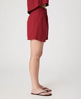 French Connection Women's Birdie High-Rise Walking Shorts