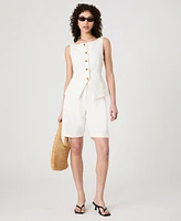 French Connection Women's Birdie Button-Front Vest Top
