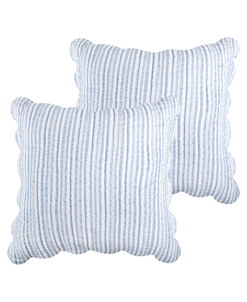 Levtex Martha Stripe 2-Pc. Sham Set, European