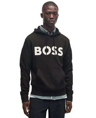 Boss by Hugo Men's Cotton Terry Relaxed-Fit Hoodie