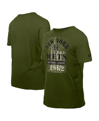 New Era Men's Green New York Mets Armed Forces T-Shirt