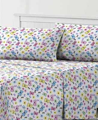 Dream Factory Sweet Butterfly 3-Pc. Sheet Set, Twin
