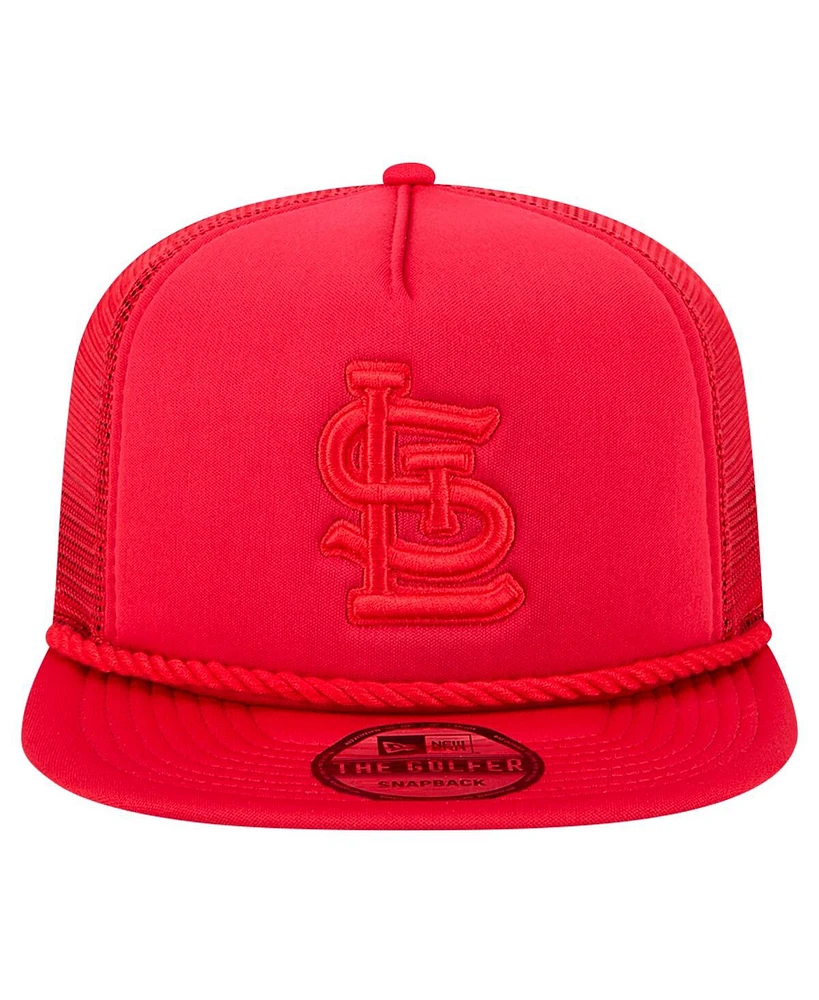 New Era Men's Red St. Louis Cardinals Tone Foam Mesh Back Golfer Snapback Hat